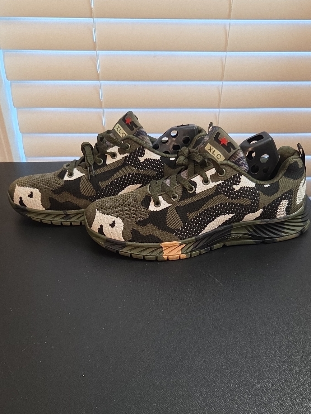 Source Unknown Olive Green Camouflage Men’s Sneakers